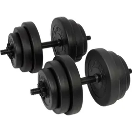 Tunturi Vinyl Kurzhantel-Set 28 kg schwarz/grau