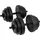 Tunturi Vinyl Kurzhantel-Set 28 kg schwarz/grau