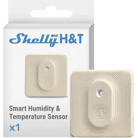 Shelly BLU H&T, Elfenbeinfarben, Temperatur-/Feuchtigkeitssensor