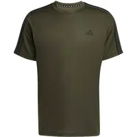 adidas Herren Shirt Train Essentials 3-Streifen, NGTCAR/BLACK, L