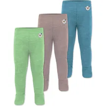 normani Outdoor Sports Baby Merino Unterhose mit Füßen Blau 56