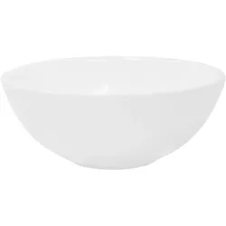 LuxeBath Waschbecken Keramik Waschtisch Aufsatzwaschtisch Spülbecken Weiß Ø 280 x 116 mm