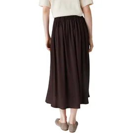 Opus Midirock Damen Crinkle Struktur Braun 40