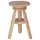 Wellhome Drehbarer Hocker aus Holz, lackfrei, 29 x 29 x 64 cm