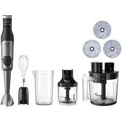 PHILIPS HR2685/00 5000 Series Edelstahlklinge, variable Geschwindigkeit, Stabmixer Schwarz/Edelstahl (1200 Watt)