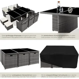 Tectake New York Set 11-tlg. grau