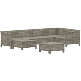 vidaXL Garten-Lounge-Set 7-tlg. grau