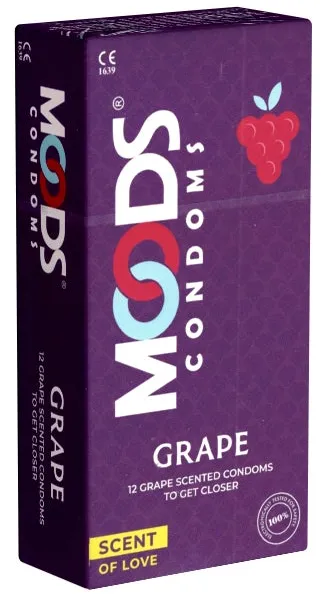 «Grape Condoms» lila Kondome mit Trauben-Aroma (12 Kondome)