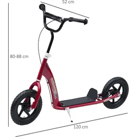 Homcom Kinderroller 12 Zoll Rot
