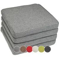 Sunnypillow 4er Set Stuhlkissen wasserdicht UV-lichtecht 50 x 50