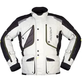 Modeka Aeris Textiljacke, - hellgrau-schwarz - L