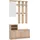 INOSIGN Ravenna Dielenschrank 100 x 29 x 191,5 cm braun
