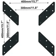 TECHLY Montagekomponente (VESA-Adapter) - kaltgewalzter Stahl