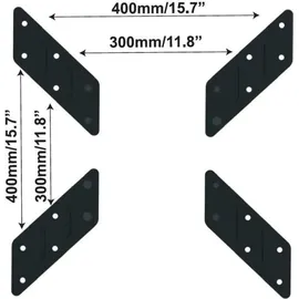TECHLY Montagekomponente (VESA-Adapter) - kaltgewalzter Stahl