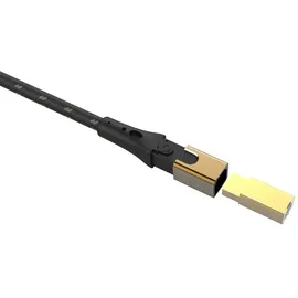 Oehlbach USB-A auf USB-B 0,5 m Schwarz/Gold