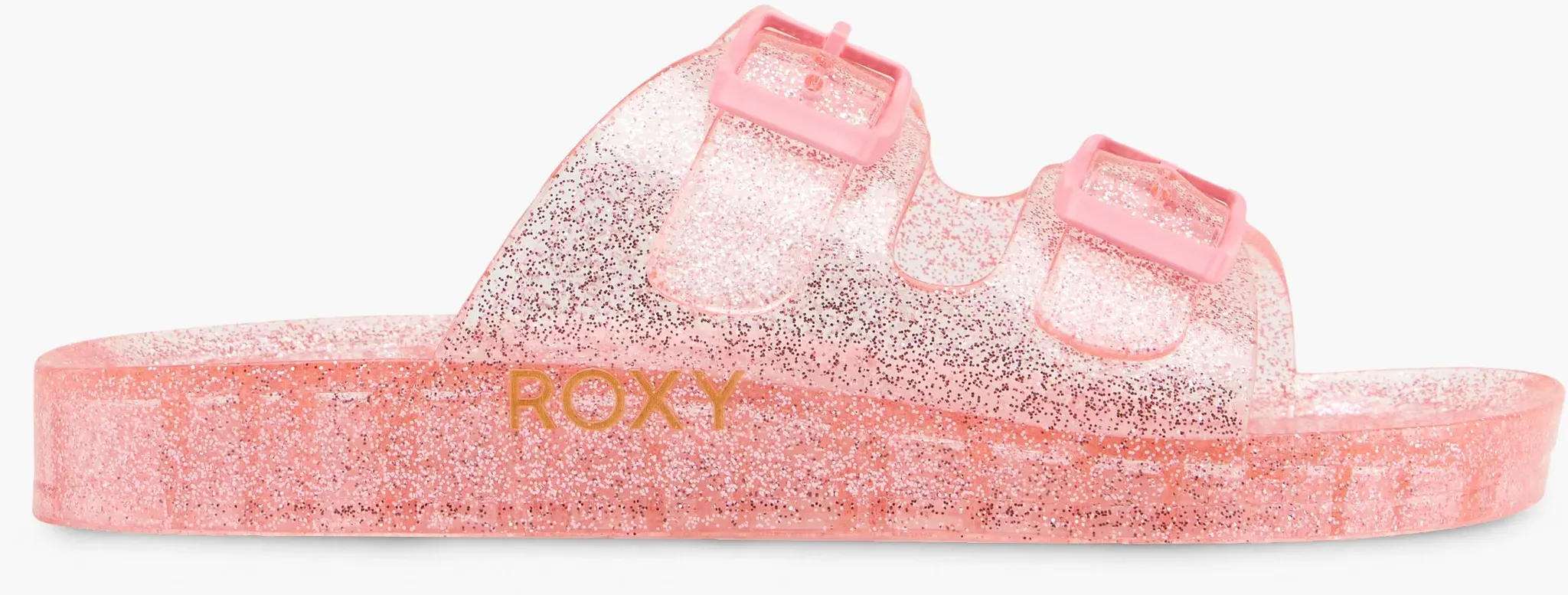 ROXY Rg Kattie Glitter Flache Pantolette Rosa, Kinder, Größe: 32, Material: EVA - ROXY Rg Kattie Glitter Flache Pantolette Rosa, Kinder, Größe: 32, Material: EVA - woman - Rosa