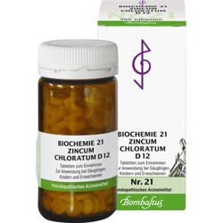 BIOCHEMIE 21 Zincum chloratum D 12