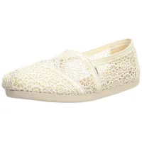 TOMS Damen Moroccan Corchet Alpargata Flache Slipper, Grauweiß, 39