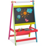 Relaxdays Kindertafel, mit Papierrolle,