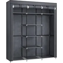 Songmics Stoffschrank, RYG12G grau 150,0 x 45,0 x 175,0 cm, 1 St.
