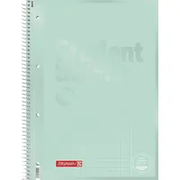 Brunnen Collegeblock Premium Student Colour Code | A4, Außenrand, 90 g/m2, 80 Blatt, kariert