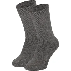 heatkeeper Socken 2-Paar Schwarz/Grau 41-46