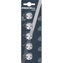 Procell Knopfzelle CR 2025 3,0 V 5 St.