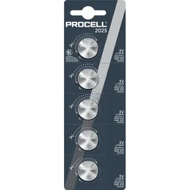 Procell Knopfzelle CR 2025 3,0 V 5 St.