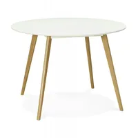 KADIMA DESIGN Runder Esstisch AMY | Küchentisch in Weiß