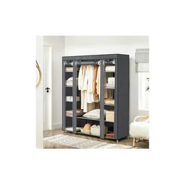 Songmics Kleiderschrank 150 cm x 45 cm x 175 cm Grau