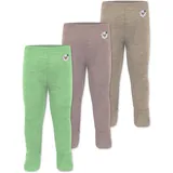normani Outdoor Sports Normani, Outdoor Sports 3er Pack Baby Merino Unterhose mit Füßen in Beige/Rosa/Grün | Gr.: 74