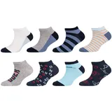 CAMANO Sneakersocken 8er Pack ca-soft in captain's blue | Gr.: 27-30