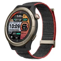 Amazfit Cheetah Pro BT 47 mm Titan schwarz Nylonarmband grau M