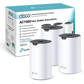 TP-Link Deco S1900 Mesh WLAN Set 3 St.