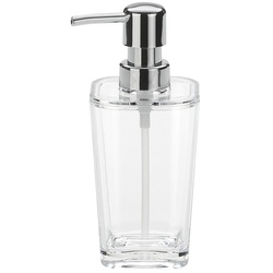 Seifenspender Kristall PS-Kunststoff transparent 7,5x7,5x17cm 350ml