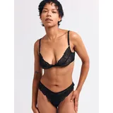 erlich textil String FLUID LACE BRAZIL in schwarz | Gr.: 34