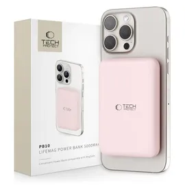TECH-PROTECT PB10 LifeMag MagSafe Powerbank 5000MAH Rosa