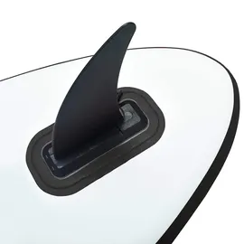 vidaXL Aufblasbares SUP-Board mit Segel Set Schwarz und Weiß