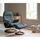 Stressless Stressless® Relaxsessel »Sunrise«, mit Signature Base, Größe M, Gestell Braun blau