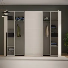 Forte Schwebetürenschrank NARAGO 270,3 x 210,5 x 61,2 cm Beige
