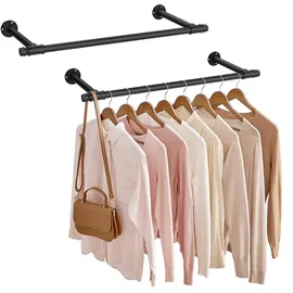 Songmics Kleiderstange 2er Set 30 x 84 x 7 cm Schwarz