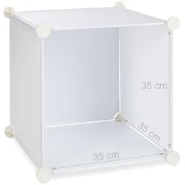 Relaxdays Kleiderschrank, weiß, transparent 145,0 x 36,5 x 198,0 cm