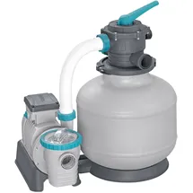 BESTWAY  Flowclear Sandfilteranlage mit Zeitschaltuhr 11.355 l/h 500 W (2025) grau/blau