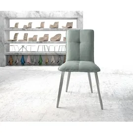 DeLife Esszimmerstuhl Maddy-Flex Stripes Mint 4-Fuß konisch Edelstahl, Esszimmerstühle