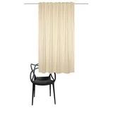 HOME WOHNIDEEN Vorhang 085425 Fertigschal Thermo-Chenille WOLLY mit Multifunktionsband (1 St), Multifunktionsband, blickdicht, Polyester beige 135 cm x 145 cm