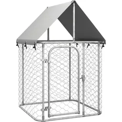 Outdoor-Hundezwinger mit Dach 100x100x150 cm