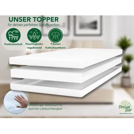 Dreamstar Easy Flex Matratzentopper 160 x 200 cm weiß