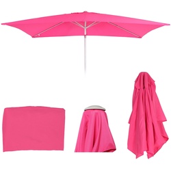 Ersatz-Bezug für Sonnenschirm Castellammare, Sonnenschirmbezug Ersatzbezug, 2x3m rechteckig Stoff/Textil 4,5kg UV 50+ ~ pink