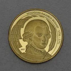 Goldmünze 1oz Wolfgang Amadeus Mozart 2017 (PP) (Palau)