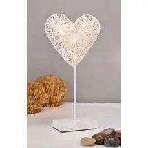 Spetebo Deko Herz Weiß 10 LED
